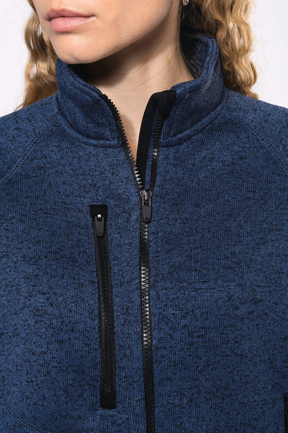 Women's Heathered Zip-Up Jacket