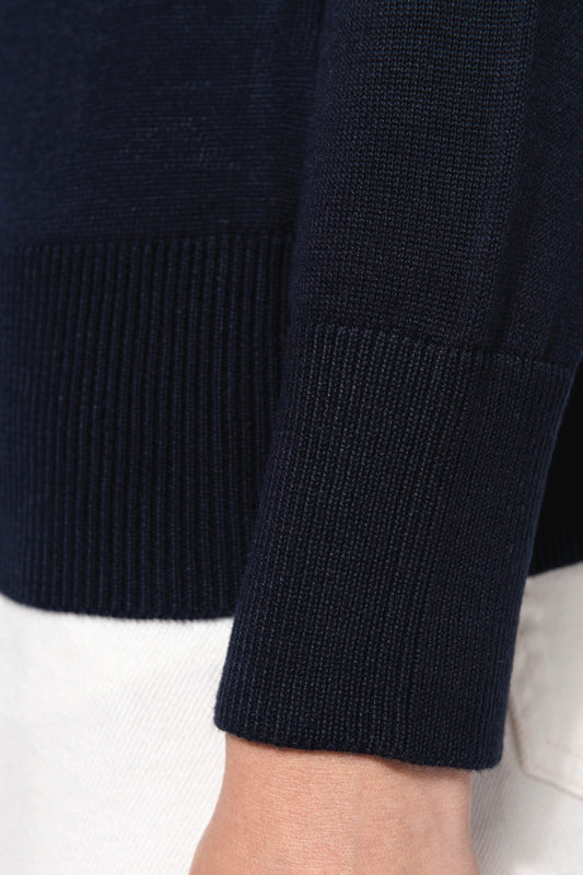 Feinstrickpullover mit Rundhalsausschnitt für Damen