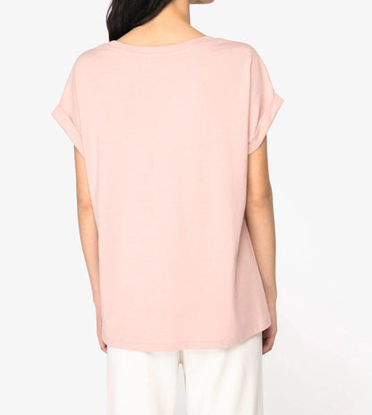 T-shirt Bio Manches Revers Femme