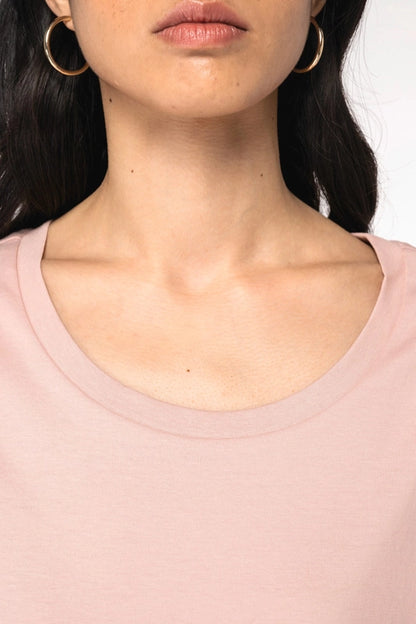 T-shirt Bio Manches Revers Femme