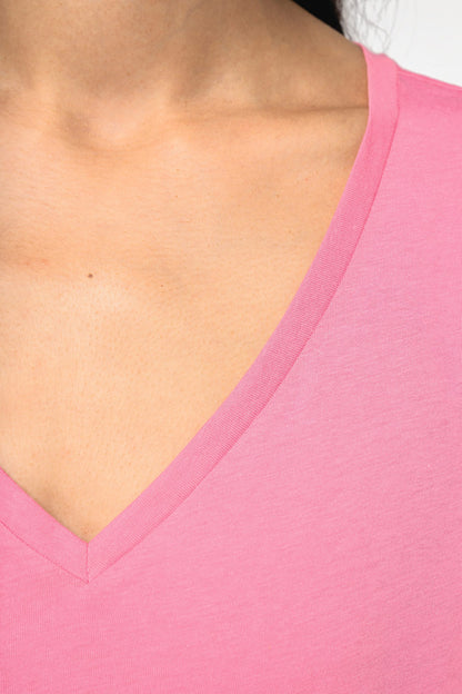 T-shirt Femme Col V Kimono Bio