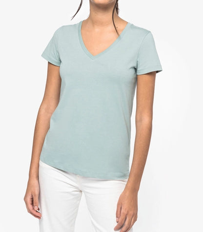 T-shirt "Essentiel" col V femme