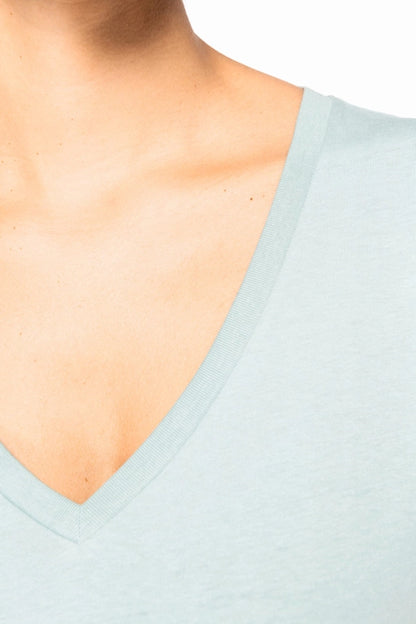 T-shirt "Essentiel" col V femme
