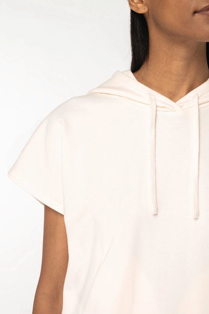 Sweat oversize sans manches femme