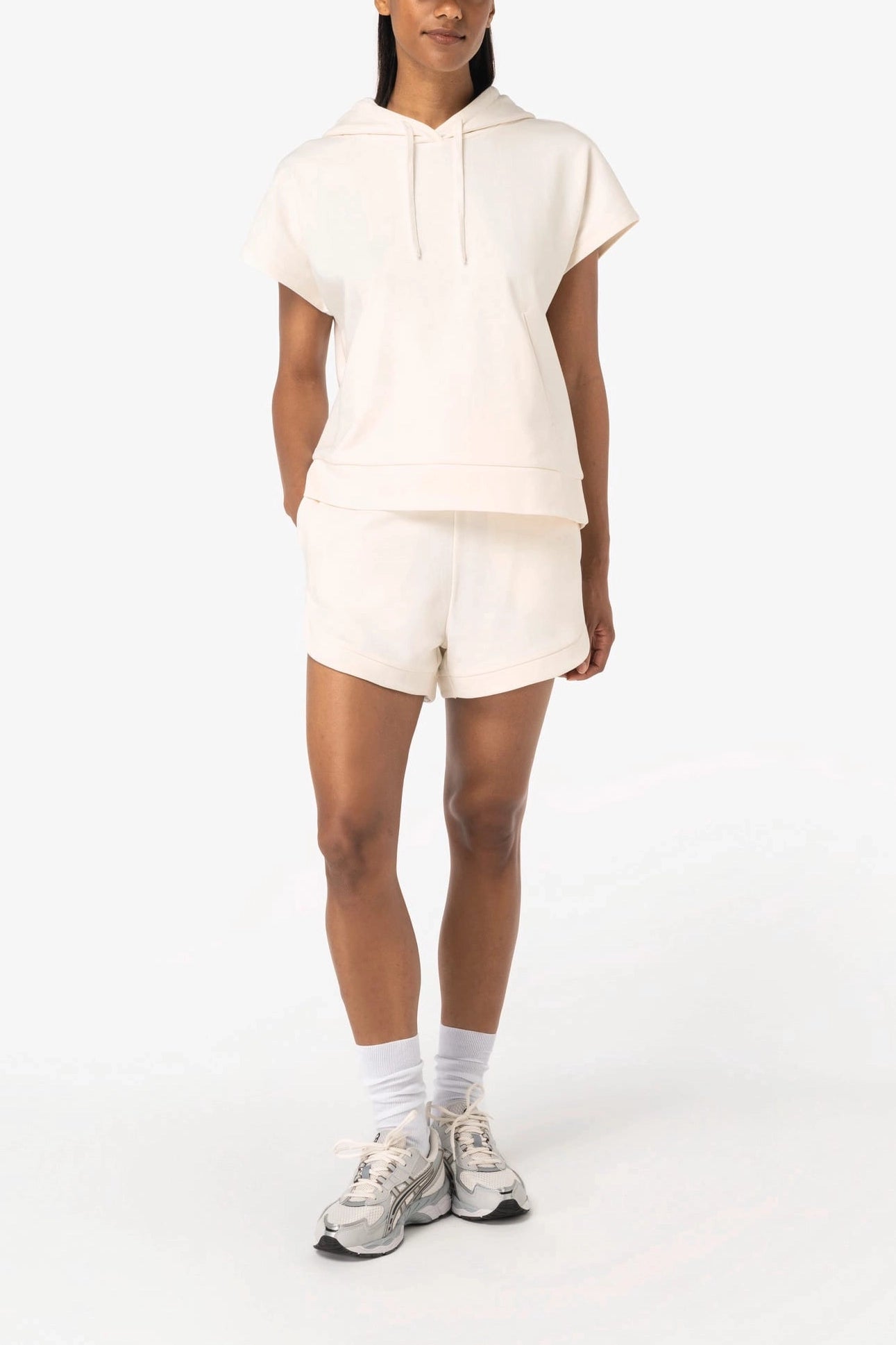 Sweat oversize sans manches femme