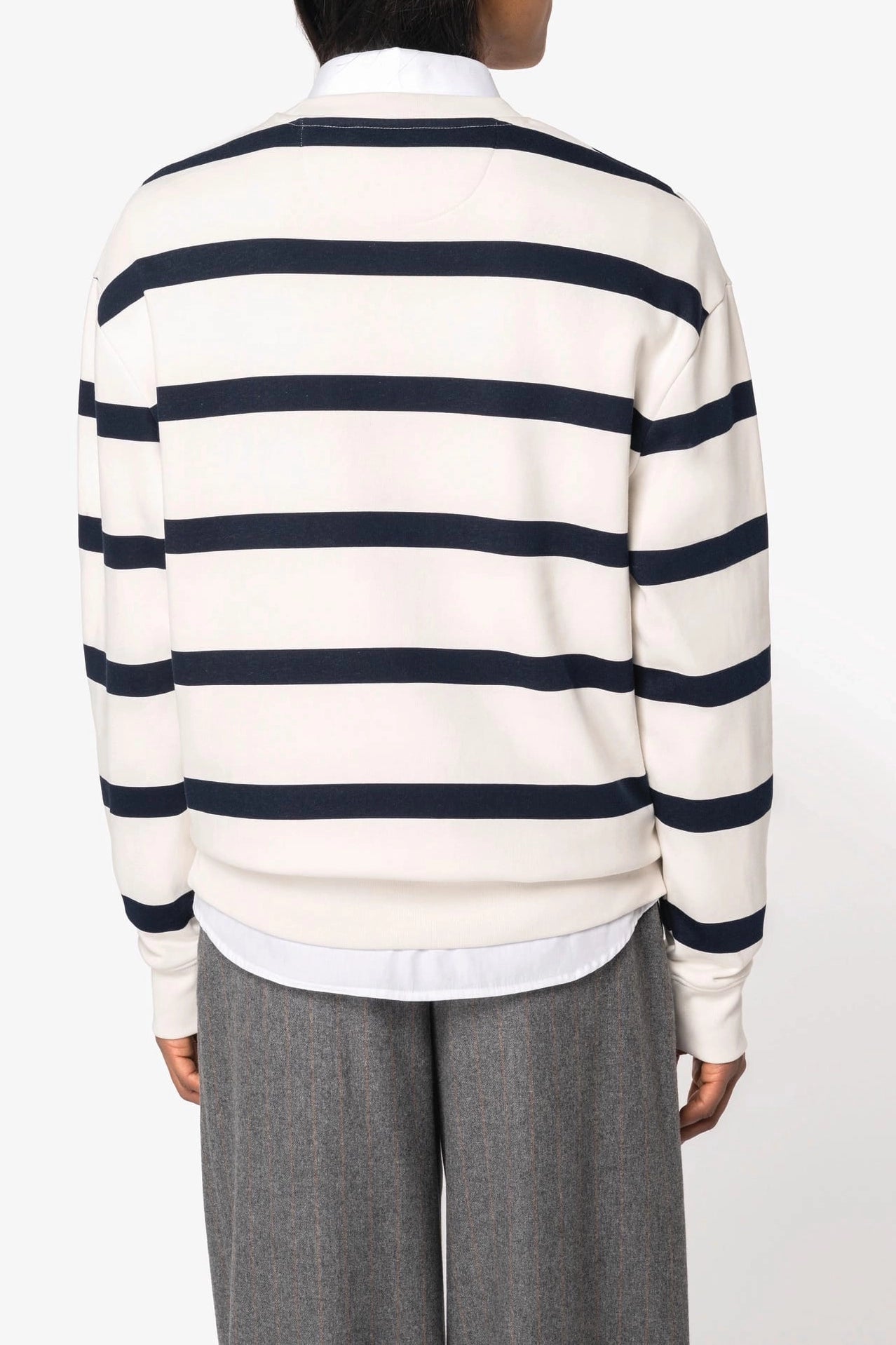 Unisex Breton-Streifen-Sweatshirt