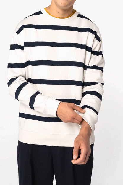 Unisex Breton-Streifen-Sweatshirt