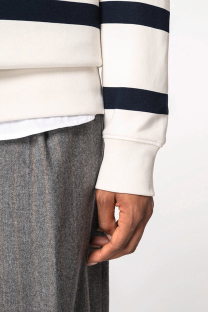 Unisex Breton-Streifen-Sweatshirt