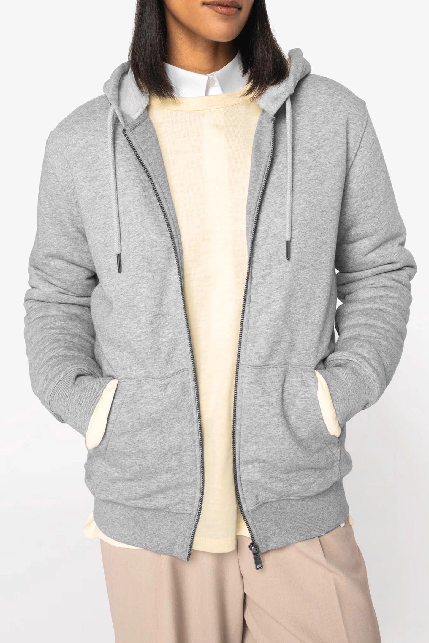 Sweat-shirt en sherpa unisexe