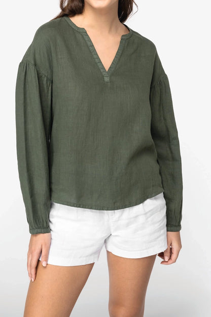 Blouse Lin Femme Écoresponsable