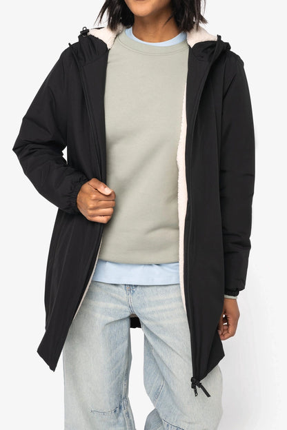 Veste Imperméable Unisexe Doublée Sherpa