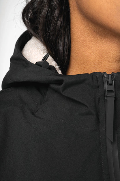 Veste Imperméable Unisexe Doublée Sherpa