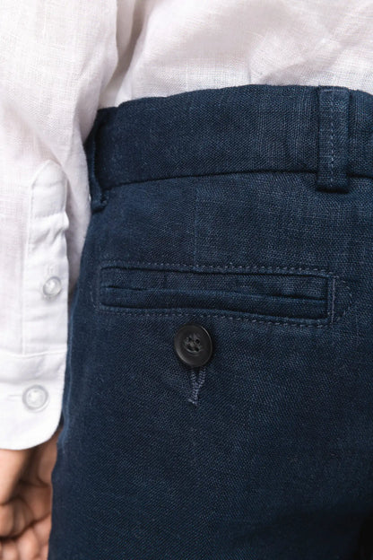 Children's linen Bermuda shorts