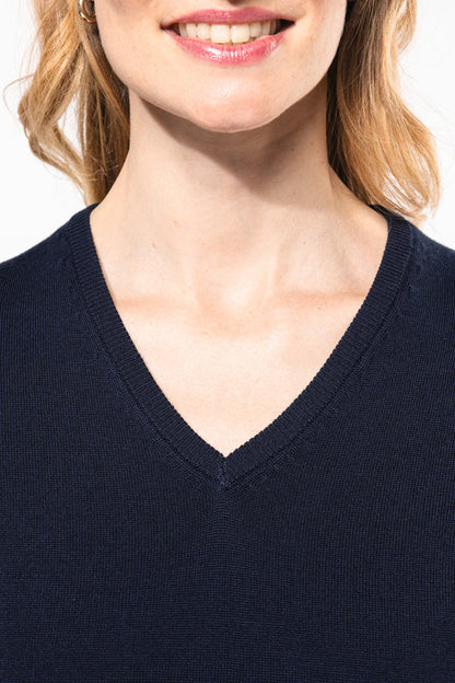 Women's Merino V-Neck Sweater