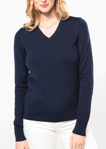 Women's Merino V-Neck Sweater