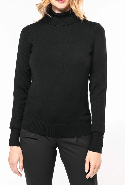 Pull Mérinos Femme Col Roulé