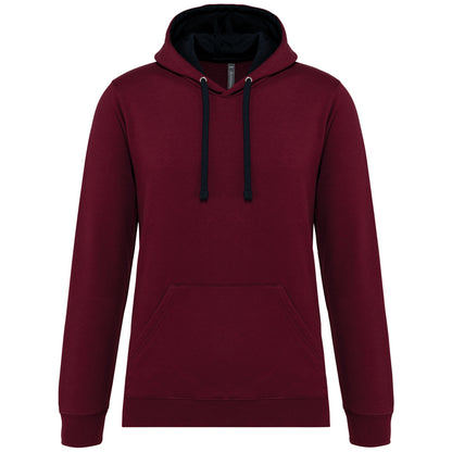 Men's Contrasting Hooded Sweatshirt