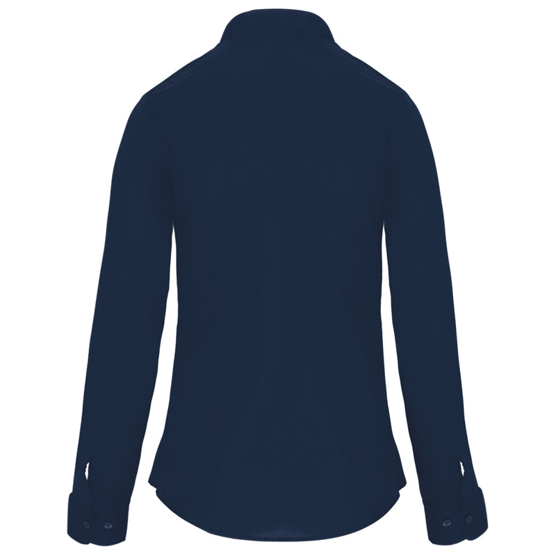 Chemise Col Mao Popeline Femme