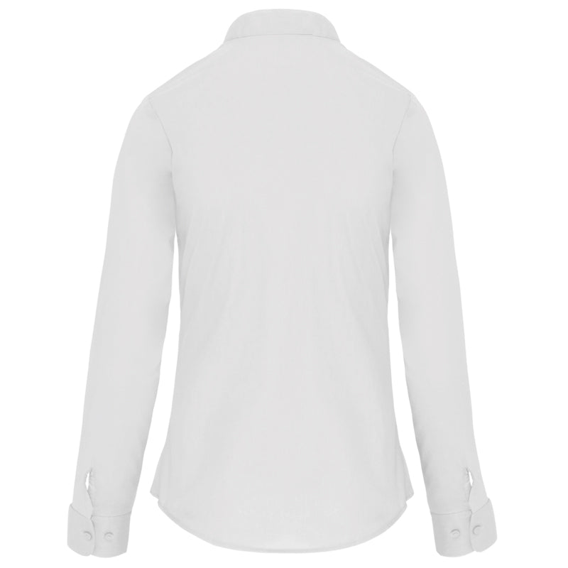 Chemise Col Mao Popeline Femme