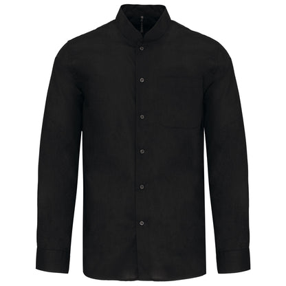 Chemise Col Mao Popeline Homme