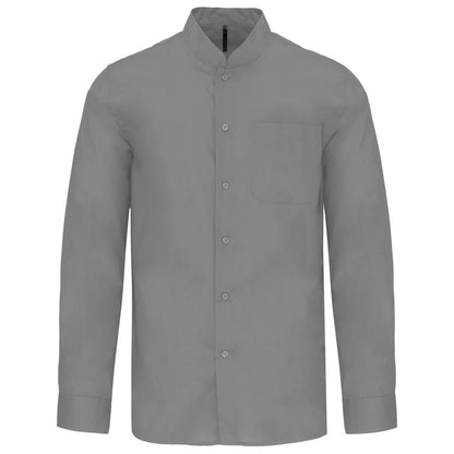 Chemise Col Mao Popeline Homme