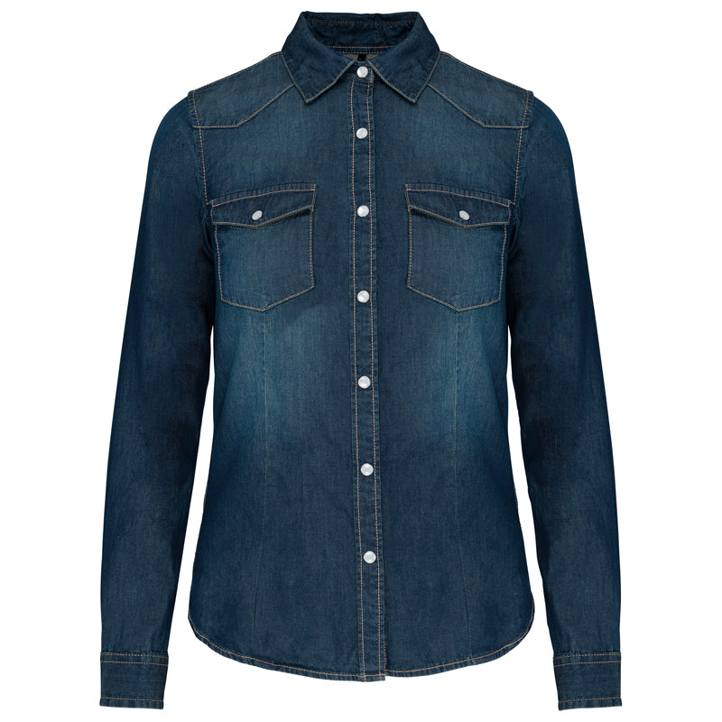 Chemise en Jean Coupe Cintrée Vintage