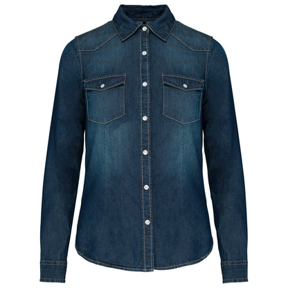 Chemise en Jean Coupe Cintrée Vintage