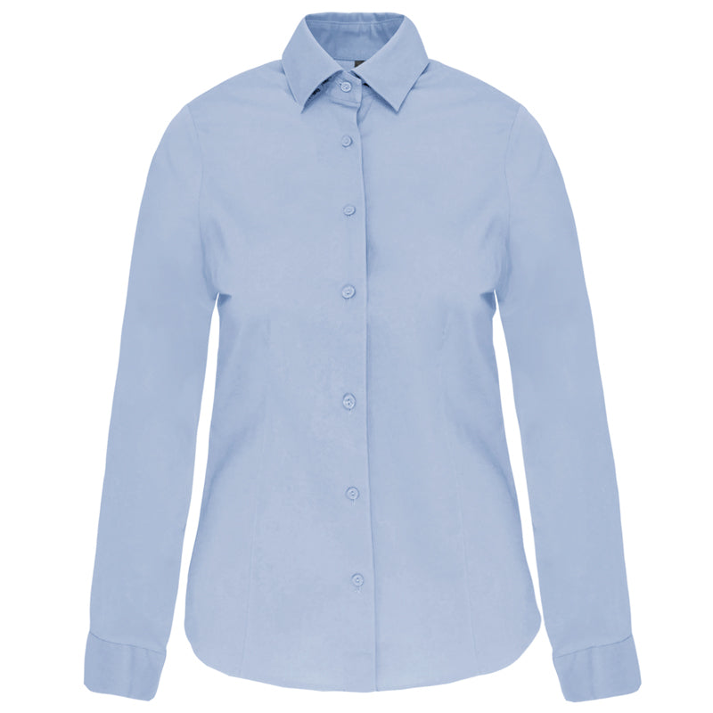 Chemise Coton Stretch Coupe Ajustée Femme