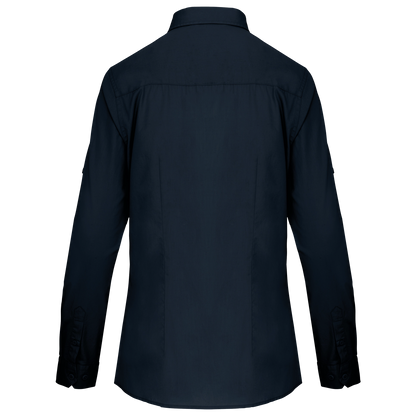 Women's long sleeve safari shirt