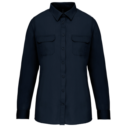 Women's long sleeve safari shirt