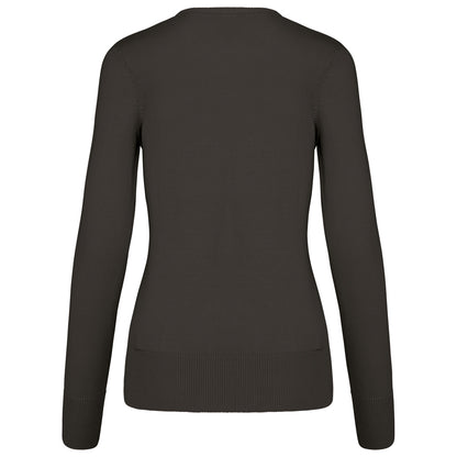 Feinstrickpullover mit V-Ausschnitt für Damen
