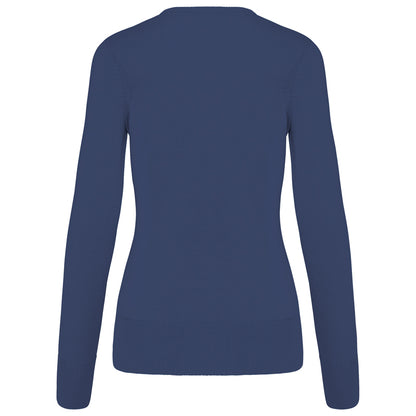 Feinstrickpullover mit V-Ausschnitt für Damen