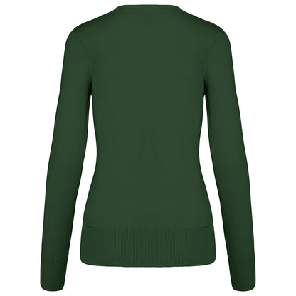 Feinstrickpullover mit V-Ausschnitt für Damen