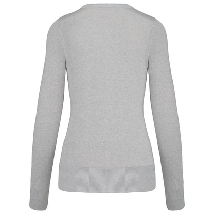 Feinstrickpullover mit V-Ausschnitt für Damen