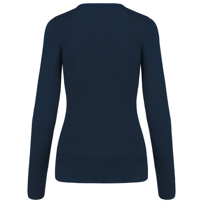 Feinstrickpullover mit V-Ausschnitt für Damen