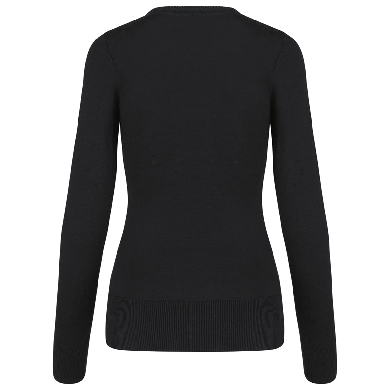 Feinstrickpullover mit Rundhalsausschnitt für Damen