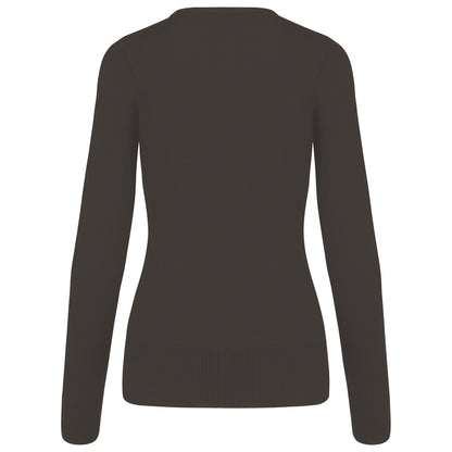 Feinstrickpullover mit Rundhalsausschnitt für Damen