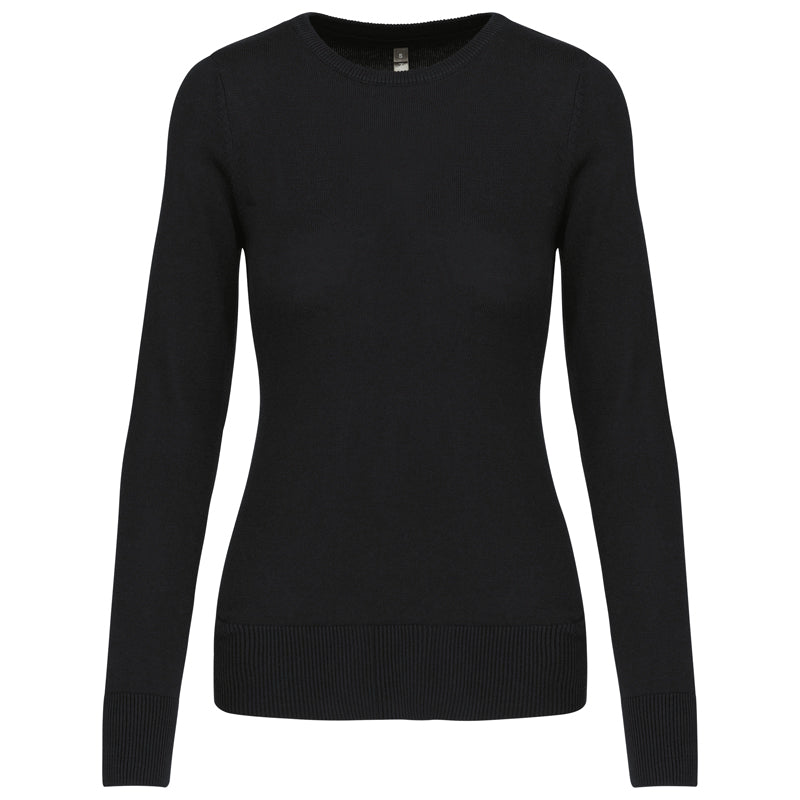 Feinstrickpullover mit Rundhalsausschnitt für Damen