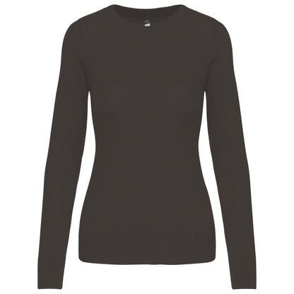 Feinstrickpullover mit Rundhalsausschnitt für Damen