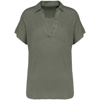 Polo en Lin pour Femme