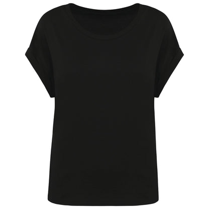 T-shirt Bio Manches Revers Femme