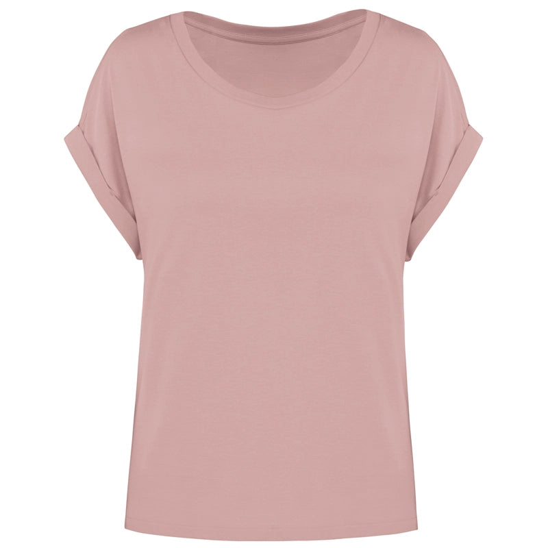 Women's Organic T-shirt with Turn-up Sleeves