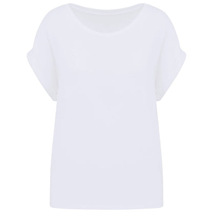 T-shirt Bio Manches Revers Femme