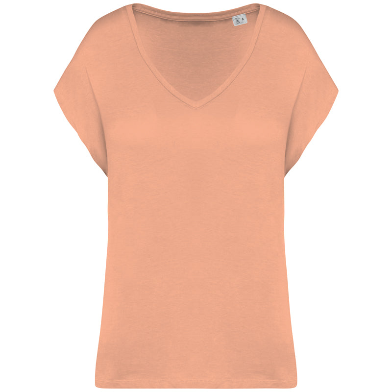 T-shirt Femme Col V Kimono Bio