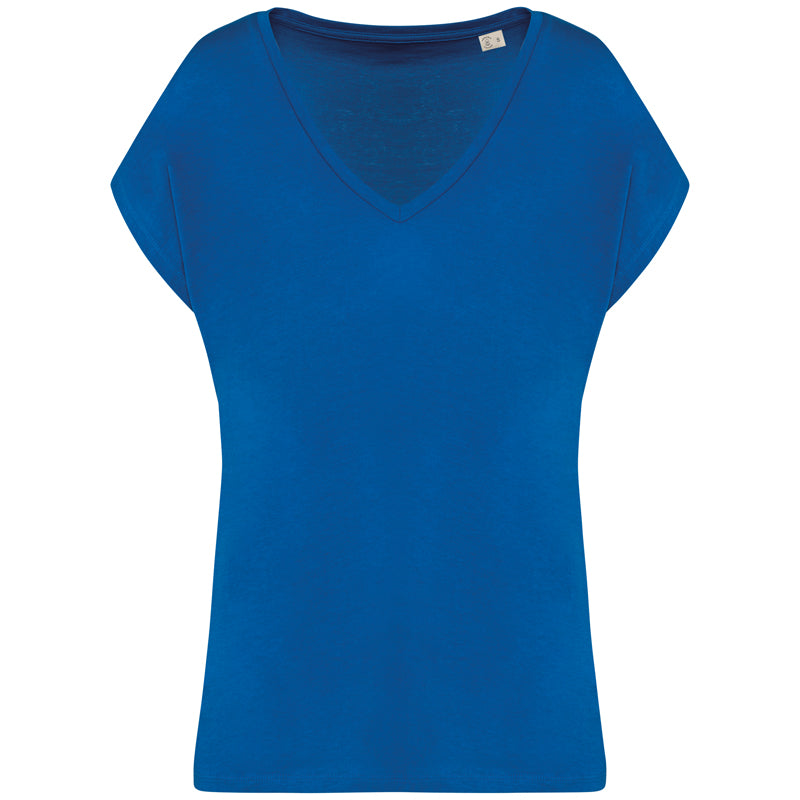 T-shirt Femme Col V Kimono Bio