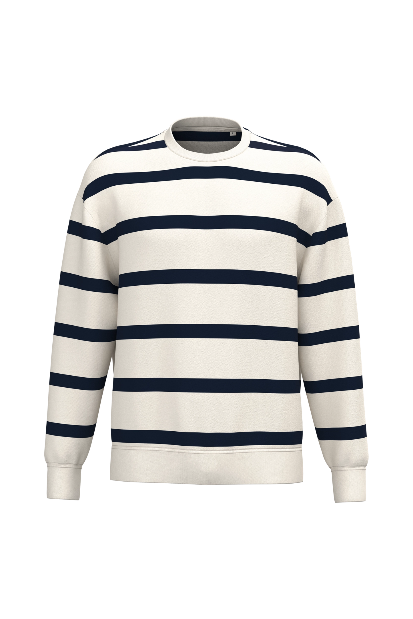 Unisex Breton-Streifen-Sweatshirt