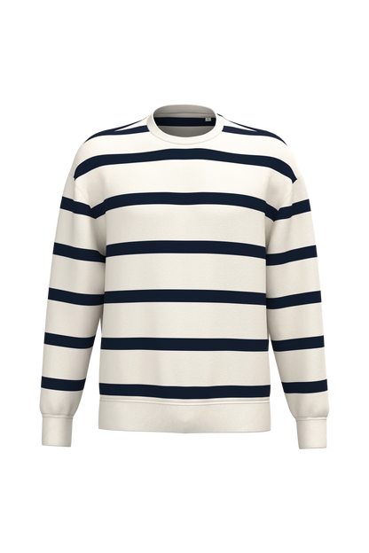 Unisex Breton-Streifen-Sweatshirt