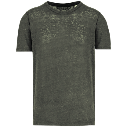 T-shirt Lin Homme Coupe Ajustée