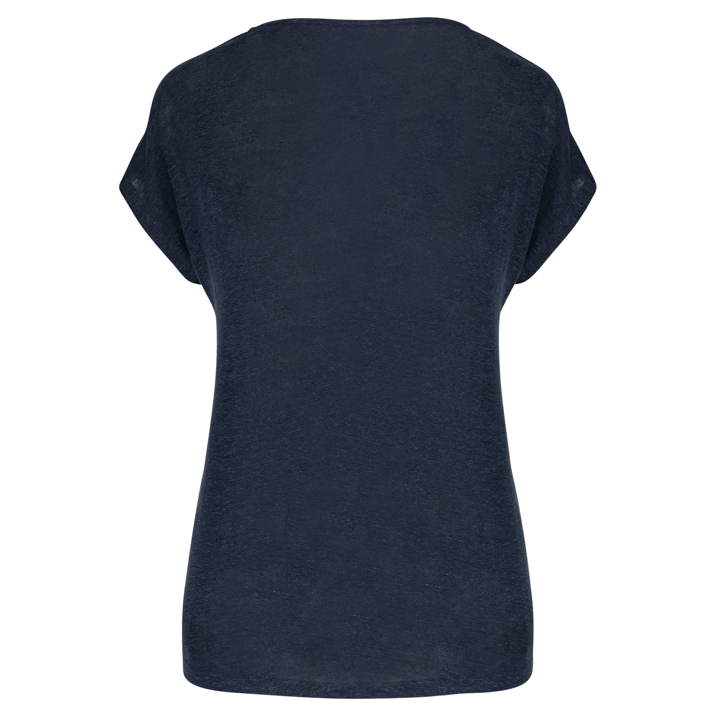 T-shirt col V en lin femme