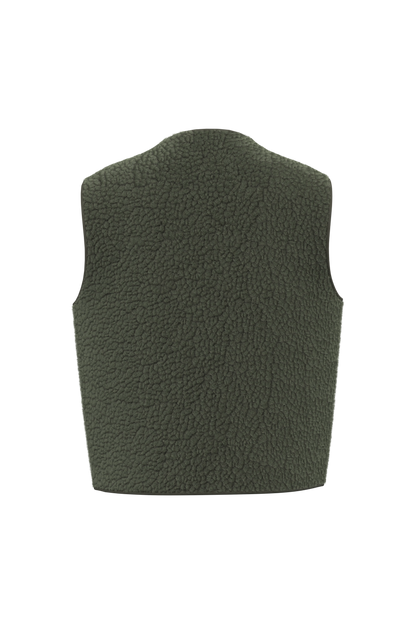 Veste Sans Manches Sherpa Femme